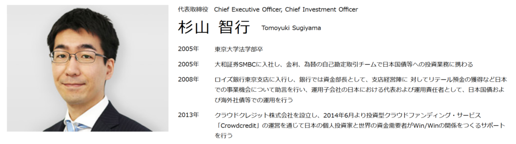 クラウドクレジット代表取締役・杉山智行さんの経歴