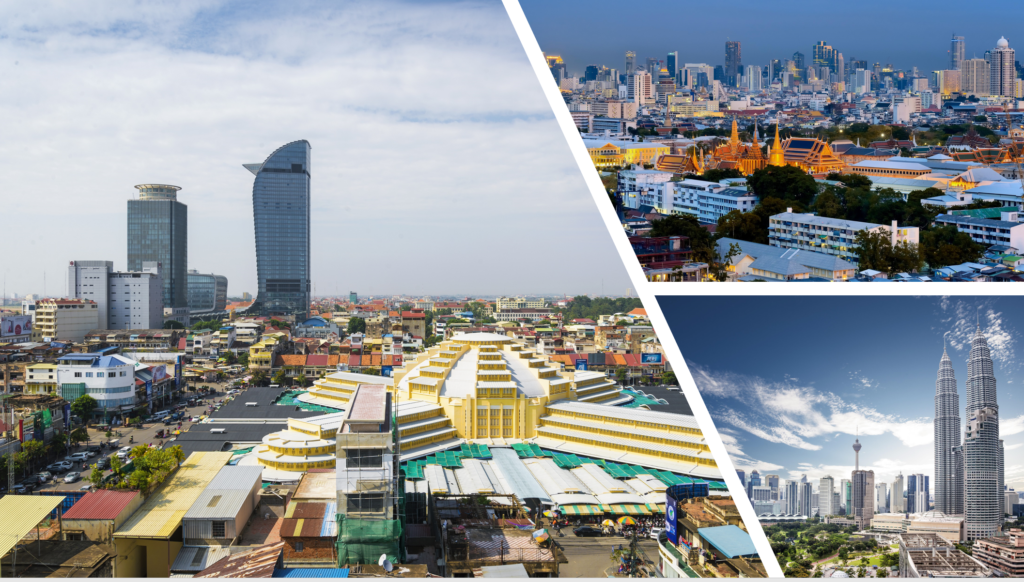 ビヨンドボーダーズの主要投資国マレーシア・カンボジア・タイ・フィリピン・モンゴルなどの東南アジア