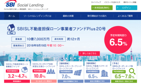 SBISL不動産担保ローン事業者ファンドPlus20号