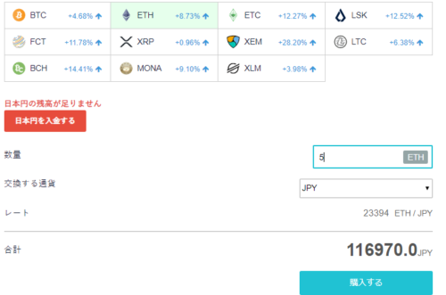 Coincheck販売所