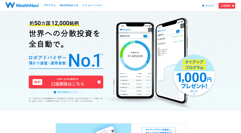 ウェルスナビ（Wealthnavi）