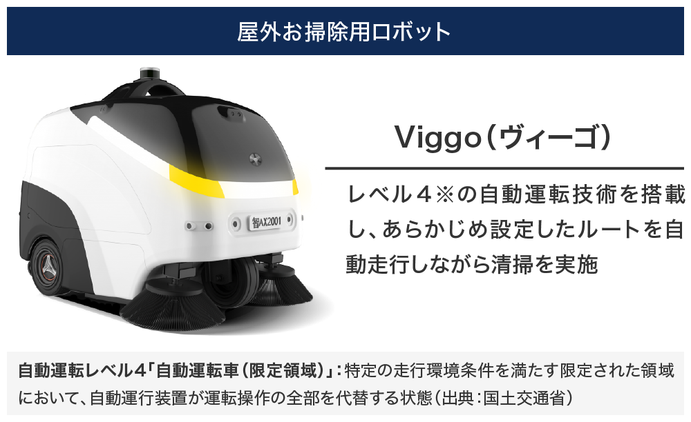 屋外用お掃除ロボット「Viggo」